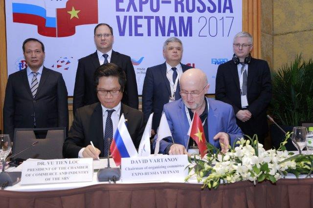The opening ceremony of the Second International Industrial Exhibition EXPO-RUSSIA VIETNAM 2017